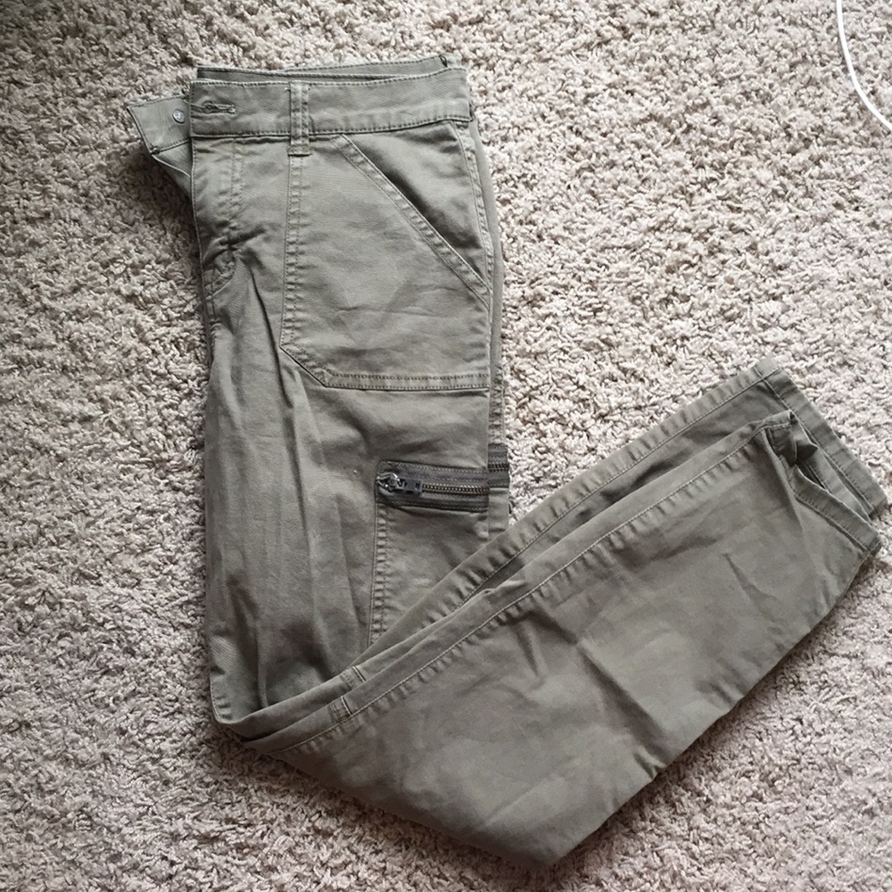 MADEWELL army green cargo pants/jeans